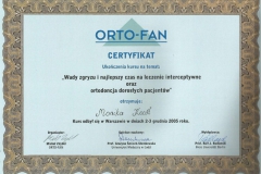 Certyfikat 2-3.12.2005