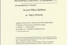 Certyfikat 7-8.05.2008